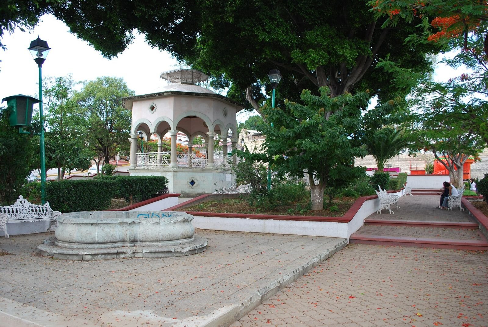 Plaza y kiosco de Villa de Etla, Oaxaca