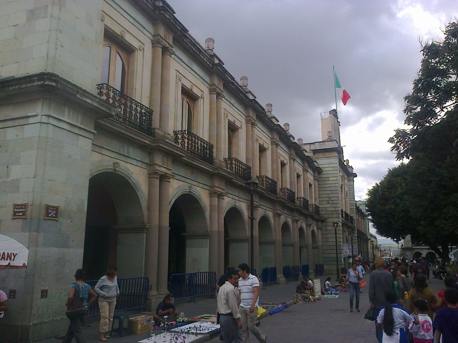 Fachada del Palacio de Gobierno en Oaxaca de Juárez
