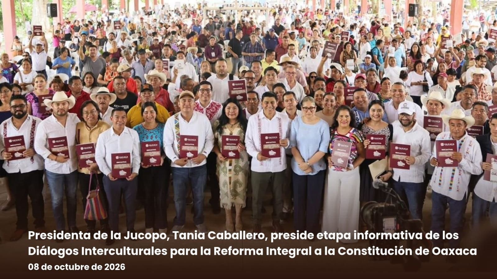 Tania Caballero Navarro (Morena) durante su intervención en el evento
